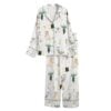 Watercolor Fancy Party Dogs And Cats Cocktail Pajama Set 2
