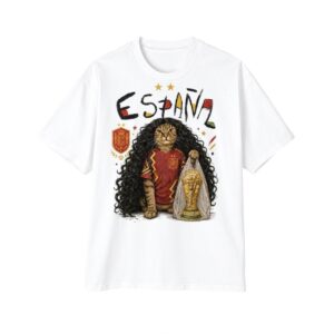 1 Spain 2026 World Cup Espana Marc Cucurella Cat Champion Shirt 1