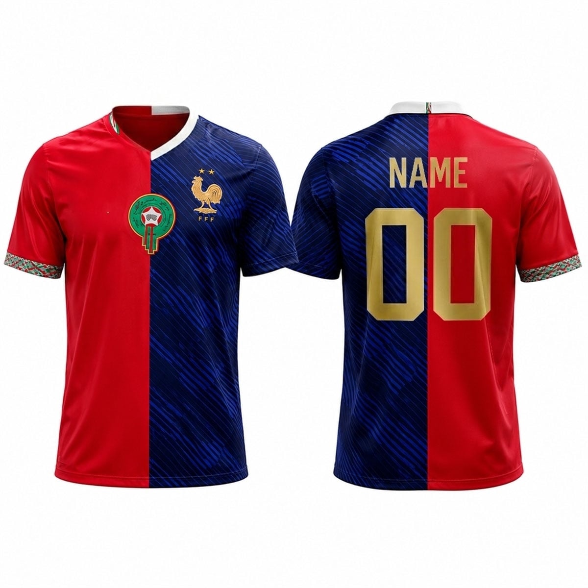 a Speed Morocco x France 2026 World Cup Mashup Jersey 0 (2)