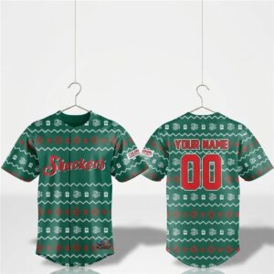 2026 Biloxi Shuckers Christmas In July Night Jersey 1