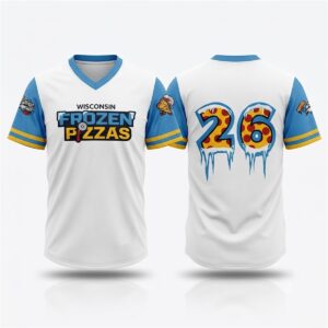 1 2026 Wisconsin Timber Rattlers Wisconsin Frozen Pizzas Jersey 1