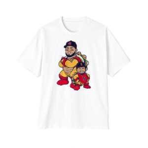 1 Willson Contreras Caleb Durbin Bowser and Mini Bowser Shirt 1