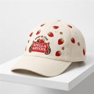 2026 Stella Artois Strawberry Corduroy Hat 1