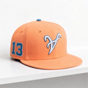 Ronald Acuna Jr 13 Braves Upside Down Peach Hat 1