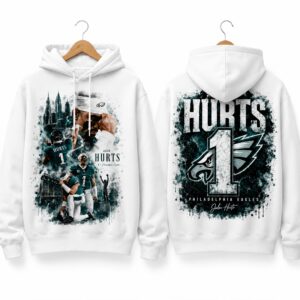 Eagles 2026 QB1 Jalen Hurts Hoodie 1