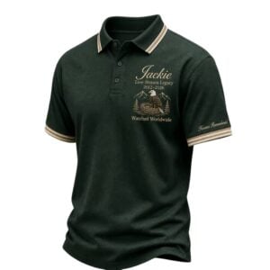 Mens Bald Eagle Jackie Live Stream Legacy 2012 2026 Print Polo Shirt 1