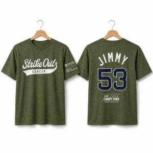 2026 Strike Out Cancer Jimmy 53 Olive Shirt 1
