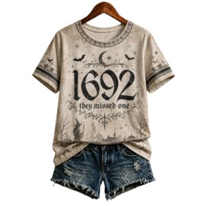 2026 Halloween Witch 1692 They Missed One Shirt 1