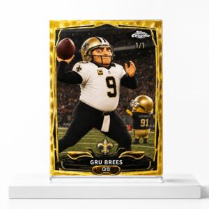 2026 Saints Gru Brees Superfractor Minions Card 1