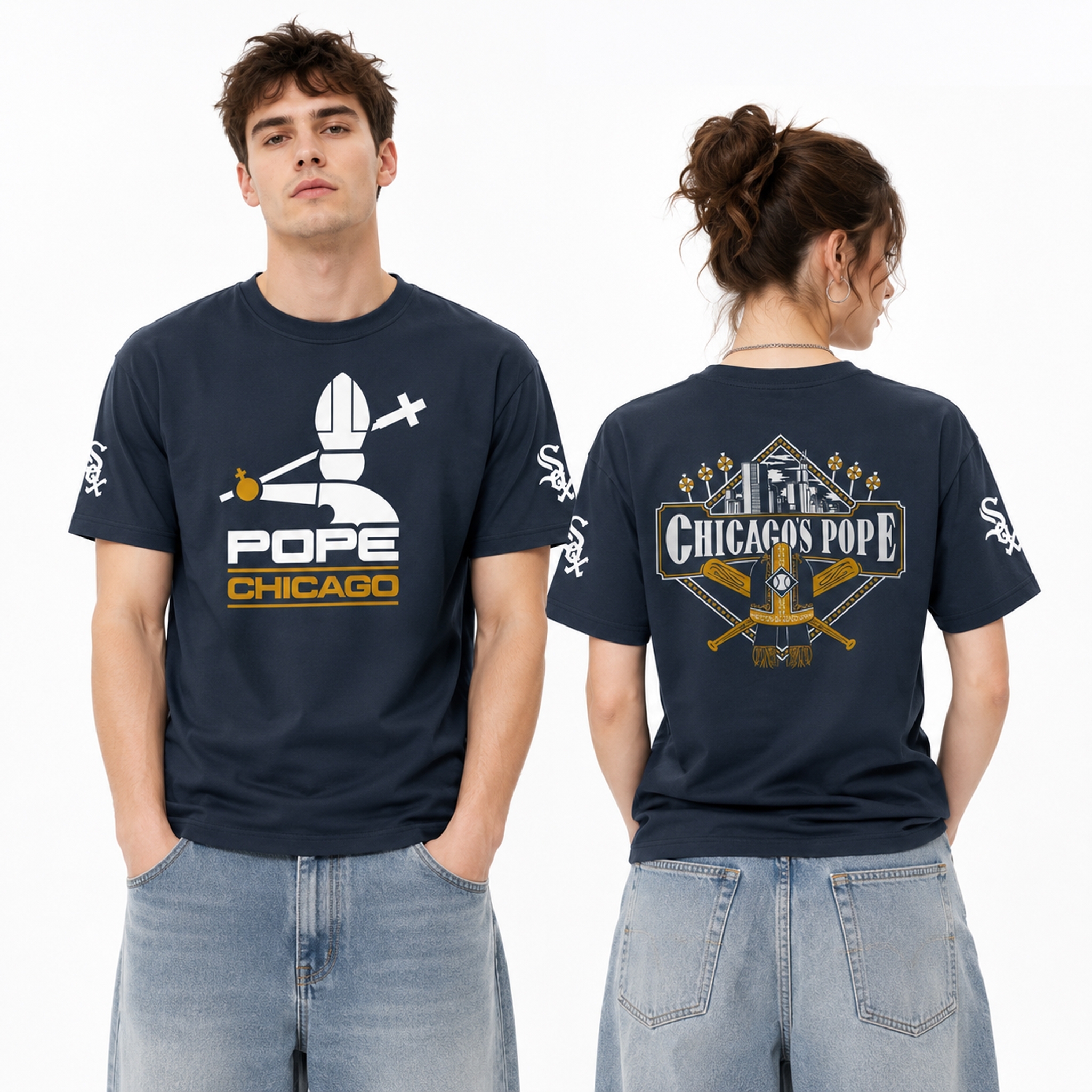White Sox 2026 Chicago Pope Shirt 2 White Sox 2026 Chicago Pope Shirt 2