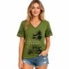 Women's 2026 Halloween Witch Assuming I'm Just An Old Lady Was Your First Mistake Print V Neck Shirt