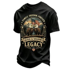 Mens Jackie and Shadow Legacy Print Short Sleeve T Shirt 1