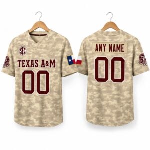 Texas AM Aggies 2026 Honor and Support Camo Jersey 1