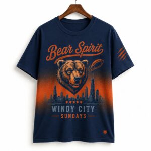 Bears Football Bear Spirit Windy CIty Sundays 2026 Shirt 1