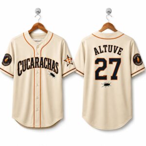 2026 Houston Cucarachas Altuve 27 Alternate Jersey 0
