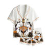 2026 Halloween Mahjong Ghost Game Night Art Pajama Set 1