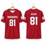 2026 Oklahoma Sooners Crimson Rocky Beers Jersey