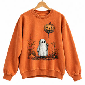 2026 Halloween Pumpkin Ghost Horror Sweatshirt 1