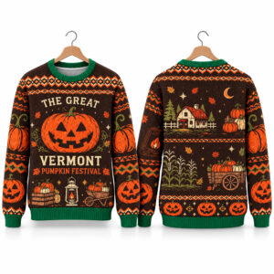 2026 Halloween The Great Vermont Pumpkin Festival Ugly Sweater 0
