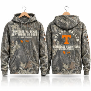 1 Morgan Wallen x Volunteers Neyland Stadium Concert 2026 Camo Hoodie