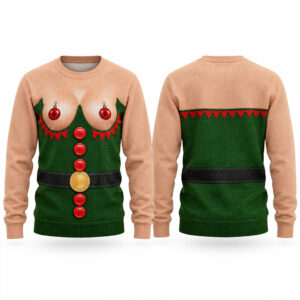 2026 Inappropriate Naughty Ugly Christmas Sweater 1