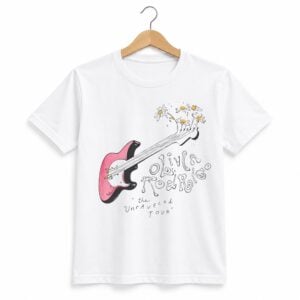 1 Olivia Rodrigo The Unraveled Tour Guitar Shirt 1