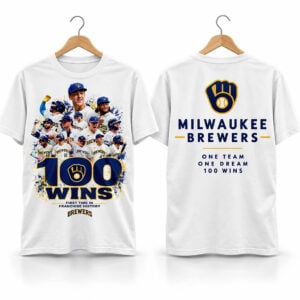 Brewers 100 Wins First Time In Franchise History 2026 Shirt 1