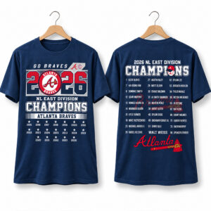 Braves Go Braves 2026 NL East Division Champions Shirt 1