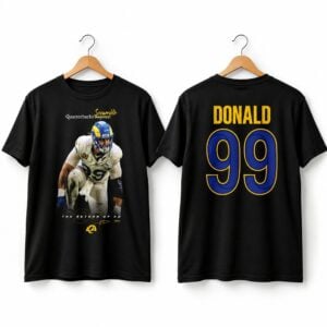 LA Rams Aaron Donald 2026 Quarterbacks Scramble Shirt 1