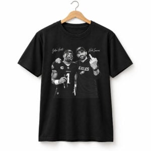 Jalen Hurts And Nick Sirianni Middle Finger Smoking Shirt 1