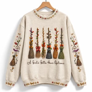 2026 Halloween A Girl's Gotta Have Options Sweater 1
