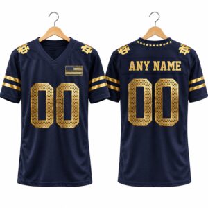 2026 Notre Dame Irish Football Gold Jersey 1