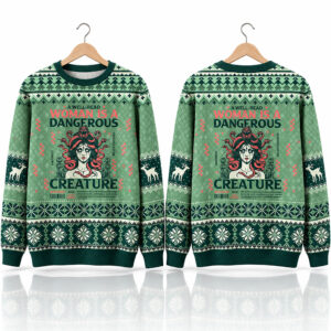A Well Read Woman Is A Dangerous Creature Ugly Sweater 2026 Christmas 1