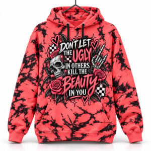 Don't Let The Ugly In Others Kill The Beauty In You Skull Hoodie 2026 Halloween 1