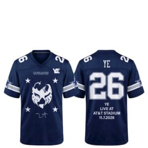 1 Cowboys Kanye West Ye Live at ATT Stadium 2026 Jersey