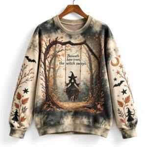 Beneath Bare Trees The Witch Sways Sweatshirt 2026 Halloween 1