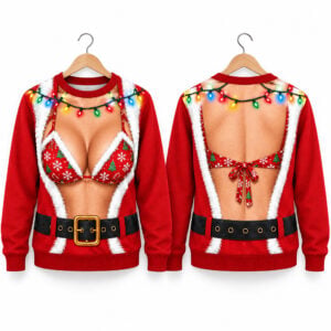 2026 Bikini Ugly Christmas Sweater 1