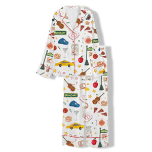 New York Travel Broadway Pajama Set 1