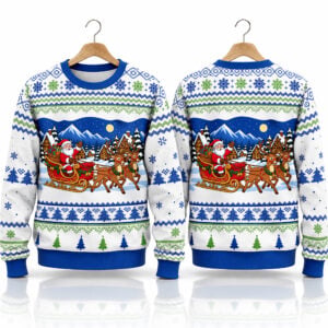 2026 Retro Santa Ugly Christmas Sweater 1