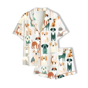 Cute Dog Clipart Pajama Set 1