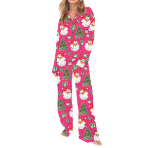 2026 Christmas Holiday Satan Claus Pajama Set 1