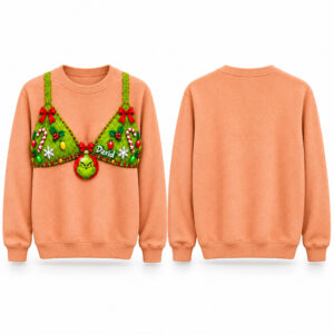 2026 Grnch Christmas Bra Ugly Christmas Sweater 1