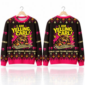 I Am Yelling Carl Carl Ugly Sweater 2026 Christmas 1