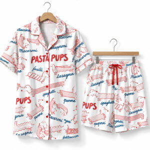 Pasta Pups Dachshund Pajama Set 1