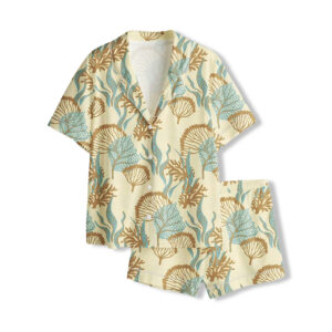 A Calming Coastal Coral Creation Pajama Set 1