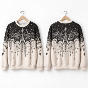 2026 Book Dragon Ugly Christmas Sweater 1
