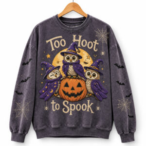 2026 Halloween Too Hoot To Spook Owns Sweatshirt 1