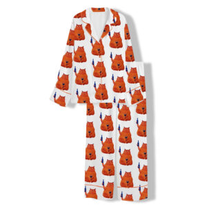 Cat Wine Cheers Pajama Set 1