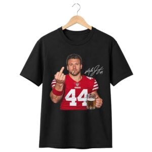 1 Kyle Juszczyk Drinking Middle Finger Shirt 1