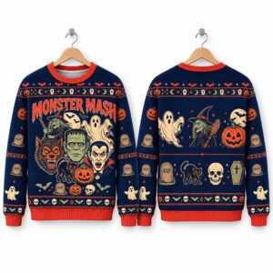 2026 Halloween Monster Mash Halloween Spooky Ugly Sweater 1
